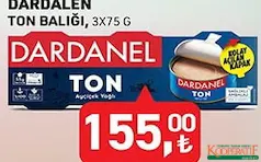 DARDANEL TON BALIĞI 3X75 G DARDANEL TON BALIĞI 3X75 G